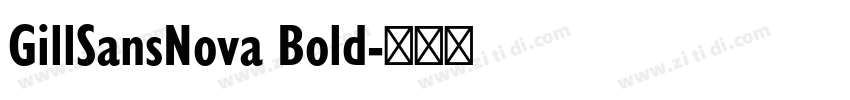 GillSansNova Bold字体转换